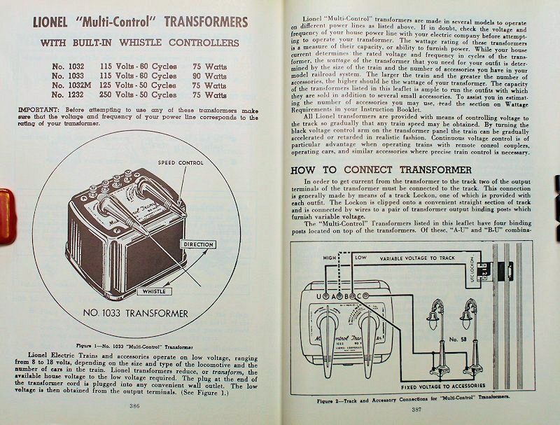 Lionel transformer wiring diagram
